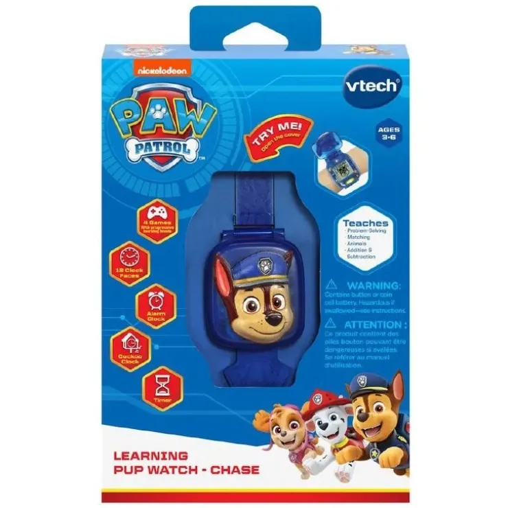 Vtech Electronic Learning Products | 3 Years+>Paw Patrol Chase Learning Watch