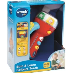 Vtech Early Development Toys | Electronic Learning Products>Spin & Learn Colours Torch