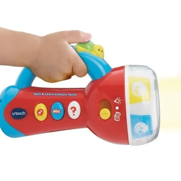 Vtech Early Development Toys | Electronic Learning Products>Spin & Learn Colours Torch