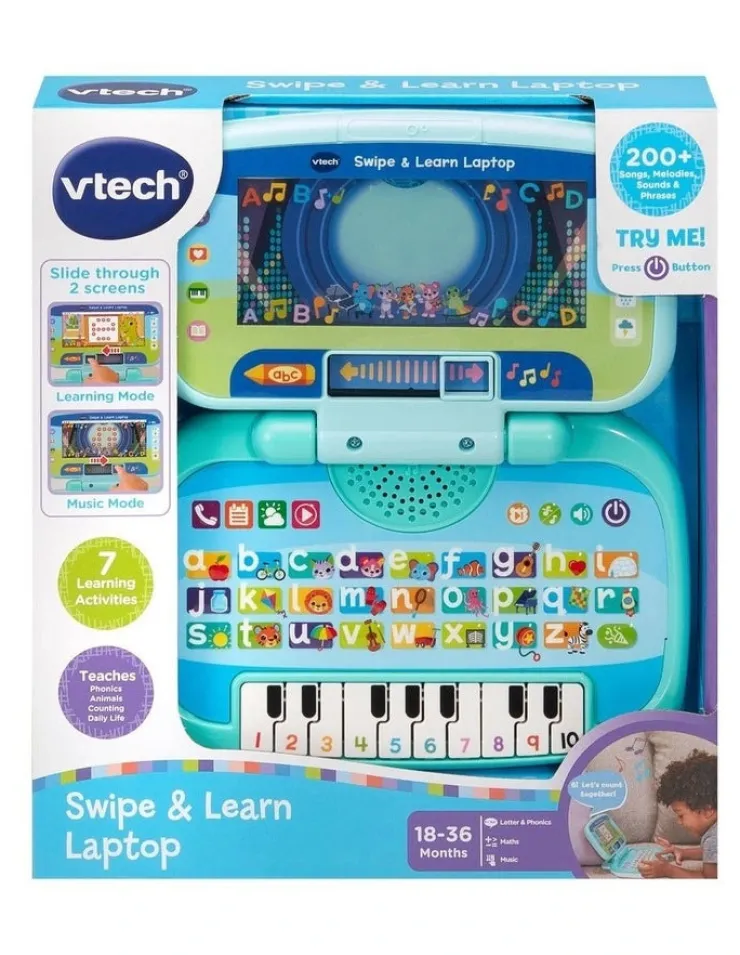 Vtech Electronic Learning Products | Musical Toys>Swipe & Learn Laptop